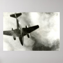 Vol 1945 final d'un ME-262 Posters