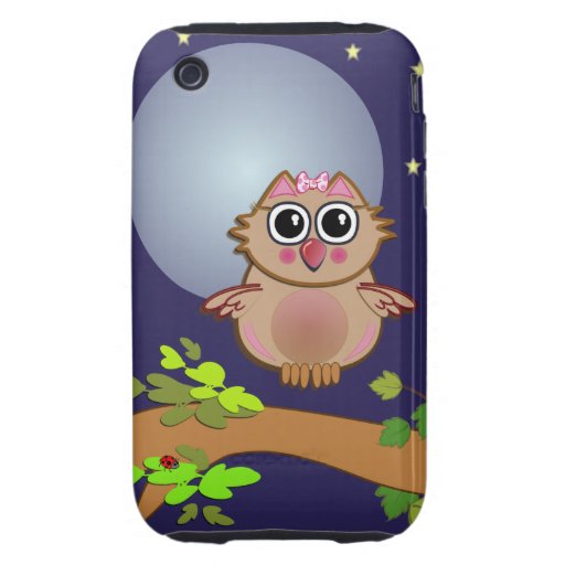 Vol du hibou de bébé de cas de l'iPhone 3 de bande Coque Tough iPhone 3