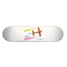 Vol plat de ciel plateaux de skateboards
