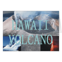 Volcan d'ABH Hawaï Carte De Vœux