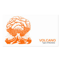Volcan - orange modèle de carte de visite