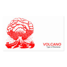 Volcan - rouge cartes de visite professionnelles