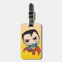 Voler de Chibi Superman Étiquettes De Bagage