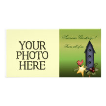 Volière de Noël Photocartes Personnalisées