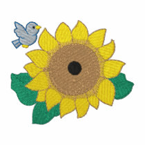 Volière de tournesol polos brodés