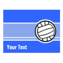 Volleyball ; Bleu Cartes Postales