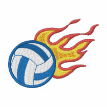 Volleyball flamboyant polos brodés