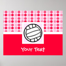 Volleyball mignon affiche