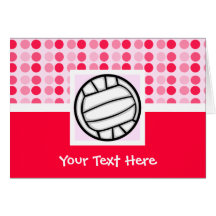 Volleyball mignon cartes de vœux