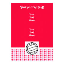 Volleyball mignon invitations