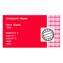 Volleyball mignon modèles de cartes de visite