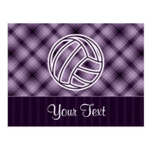 Volleyball pourpre cartes postales