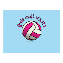 Volleyball rose carte postale