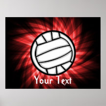Volleyball ; Rouge Affiches