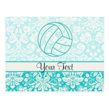 Volleyball ; Teal mignon Carte Postale