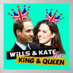 Volontés et Kate pour l'affiche royale de mariage 