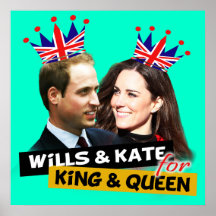Volontés et Kate pour l'affiche royale de mariage 