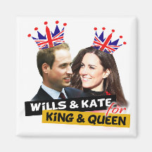 Volontés et Kate pour l'aimant royal de mariage de
