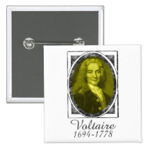 Voltaire Pin's Avec Agrafe