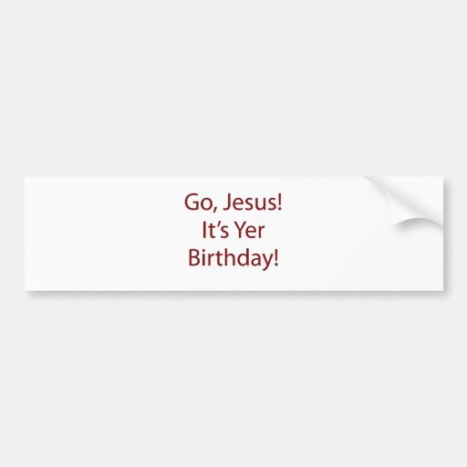 Vont l'adhésif pour pare-chocs d'anniversaire de J Autocollant Pour Voiture