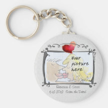 Vos économies de mariage de photo la date Keychain Porte-clés