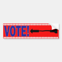 Vote ! Adhésif pour pare-chocs Adhésif Pour Voiture