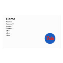 Vote Carte De Visite