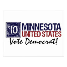 Vote Démocrate en 2010 - Minnesota vintage Cartes Postales