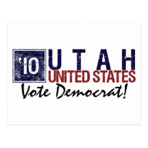 Vote Démocrate en 2010 - Utah vintage Carte Postale