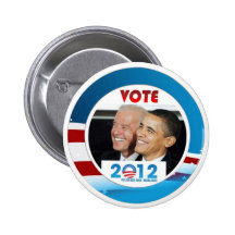 Vote Obama/Biden 2012 Pin's Avec Agrafe