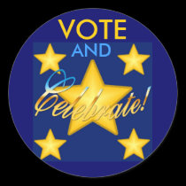 Votez et célébrez ! Autocollant autocollants