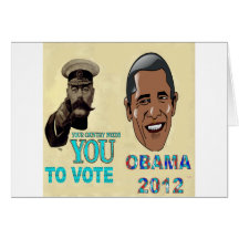 Votre besoin de pays vous de voter OBAMA 2012 Cartes De Vœux