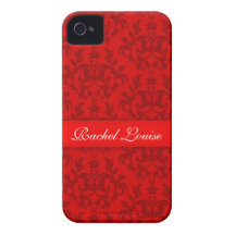 "Votre caisse rouge" de la damassé nommée iphone4S Coque iPhone 4