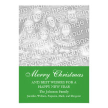 Votre carte de vacances de Noël de famille de modè Invitations