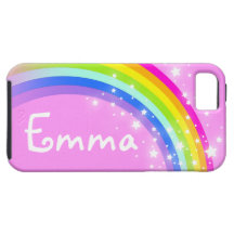 Votre coque iphone rose-clair d'arc-en-ciel de let étuis iPhone 5