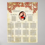 Votre diagramme vintage d'allocation des places de affiche