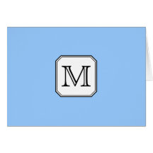 Votre lettre. Monogramme fait sur commande. Blanc  Cartes