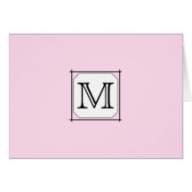 Votre lettre. Monogramme fait sur commande. Blanc  Carte De Vœux