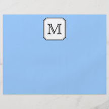 Votre lettre. Monogramme fait sur commande. Blanc  Prospectus En Couleur