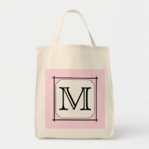 Votre lettre. Monogramme fait sur commande. Blanc  Sac