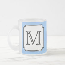 Votre lettre. Monogramme fait sur commande. Blanc  Mug À Café