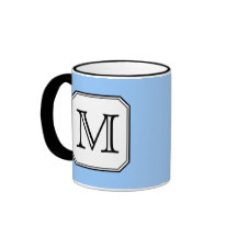 Votre lettre. Monogramme fait sur commande. Blanc  Mug