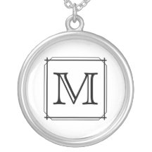 Votre lettre. Monogramme fait sur commande. Noir e Pendentifs