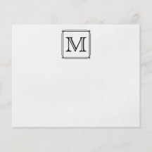 Votre lettre. Monogramme fait sur commande. Noir e Prospectus