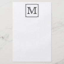 Votre lettre. Monogramme fait sur commande. Noir e Prospectus En Couleur