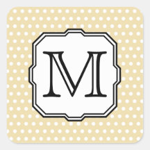 Votre lettre. Monogramme fait sur commande. Point  Autocollants