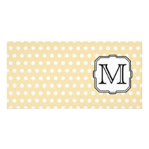 Votre lettre. Monogramme fait sur commande. Point  Cartes Avec Photo
