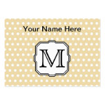 Votre lettre. Monogramme fait sur commande. Point  Cartes De Visite Personnelles