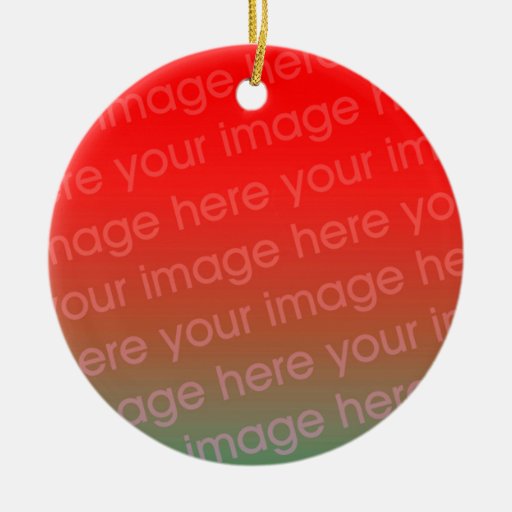 Votre modèle rond d'ornement de Noël de photo