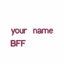 votre nom, BFF Polo Brodé